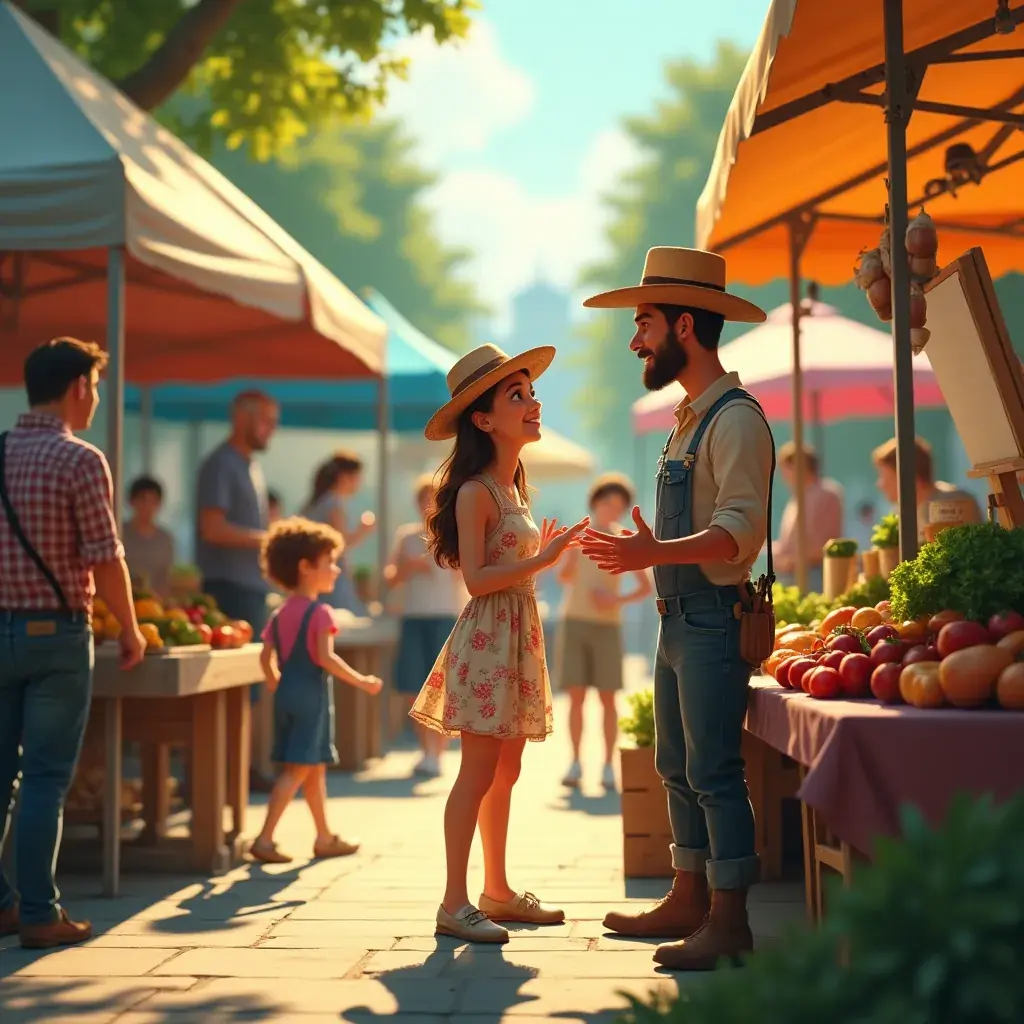 Местные художники выставляют свои работы на рынке