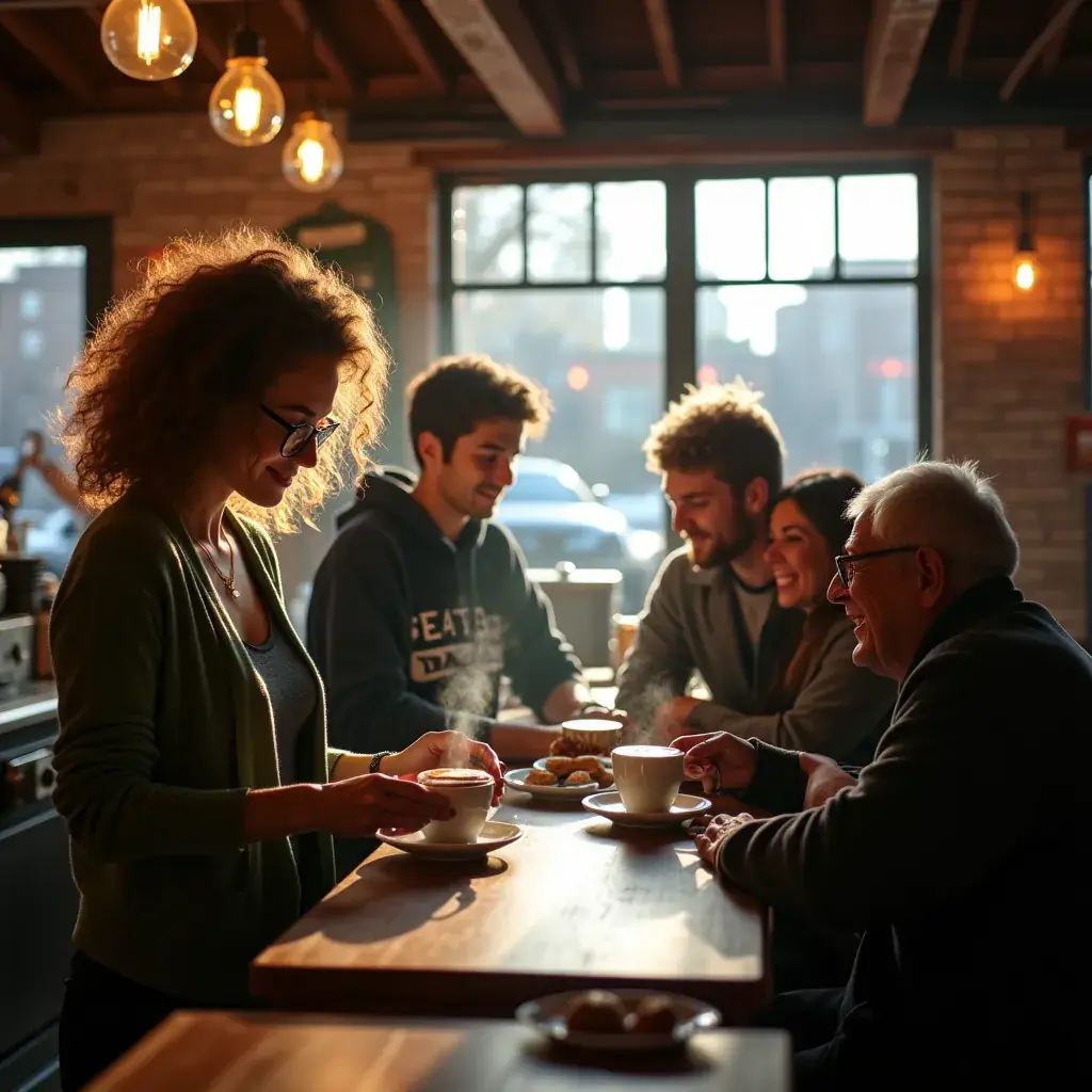 Рынок Пайк Плейс в вечернем освещении